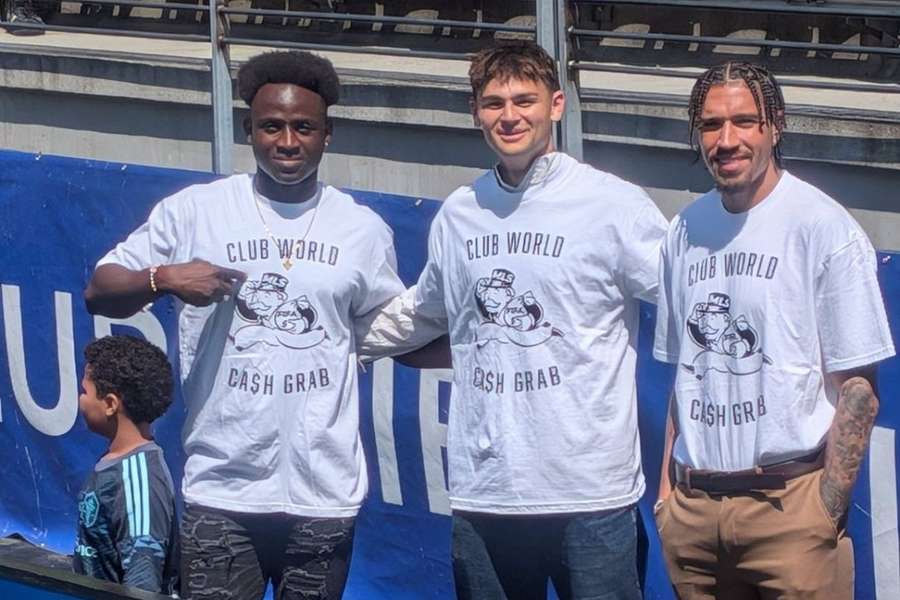 Demonstrația jucătorilor de la Seattle Sounders
