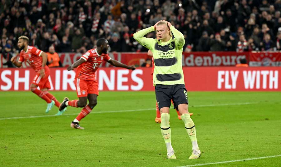 Erling Haaland reacts after missing a penalty Erling Haaland reacts after missing a penalty