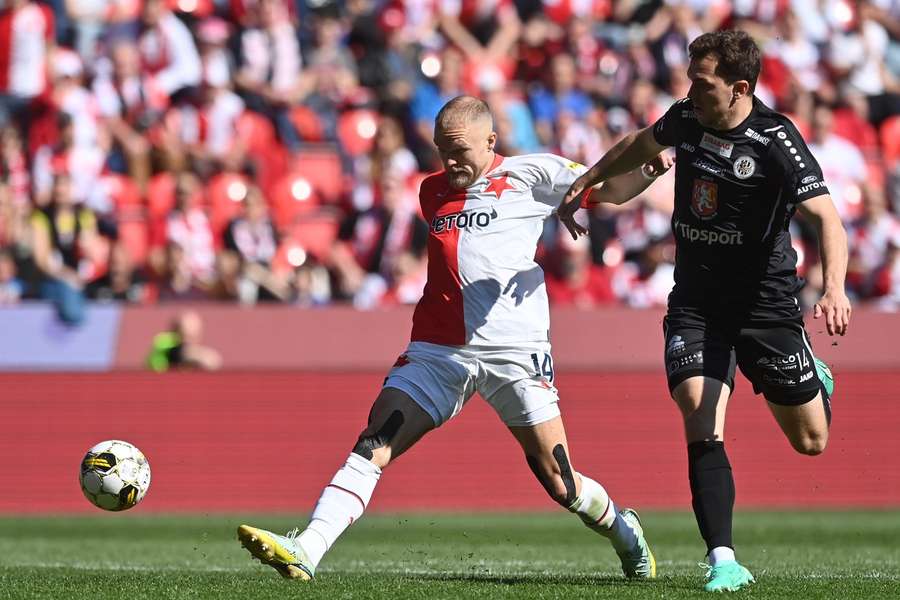 Slavia získala proti Hradci jenom bod.