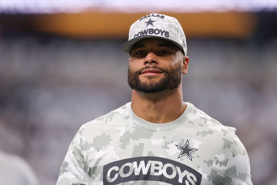 Dak Prescott during Dallas Cowboys' game against Philadelphia Eagles on Sunday