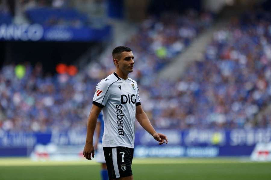 Jon Karrikaburu, con el Burgos