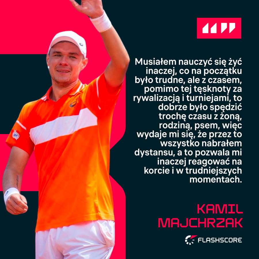 Kamil Majchrzak przez rok zmienił swoje podejście do tenisa