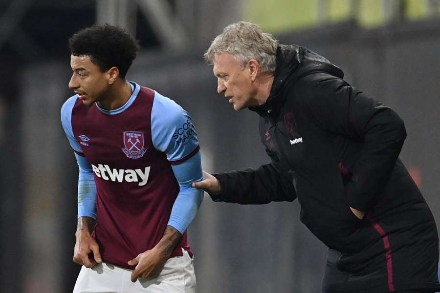 Lingard spent a successful season with Moyes at West Ham
