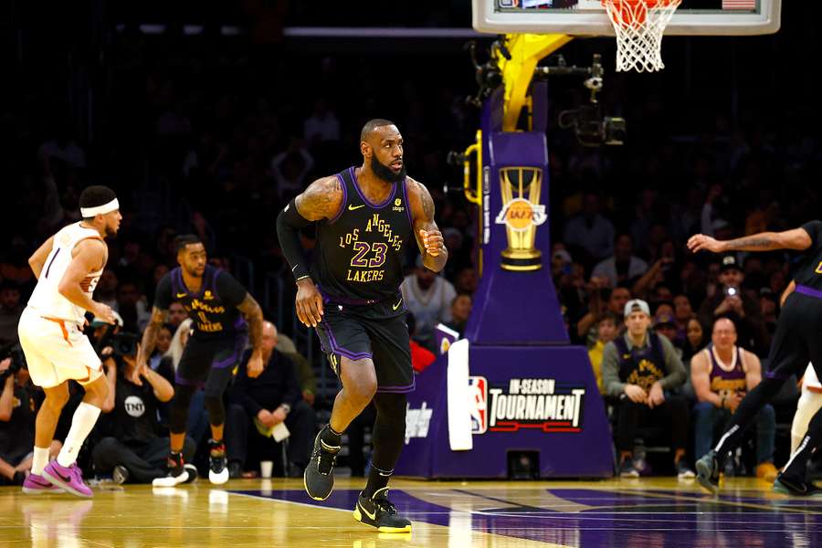 LeBron James of the Los Angeles Lakers