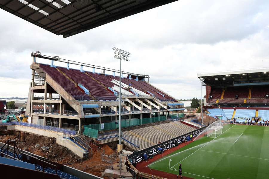 General view of the North Stand at Villa Park