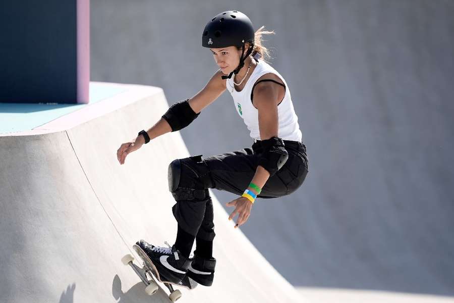 Dora Varella representou o Brasil na final do skate park em  Paris 2024