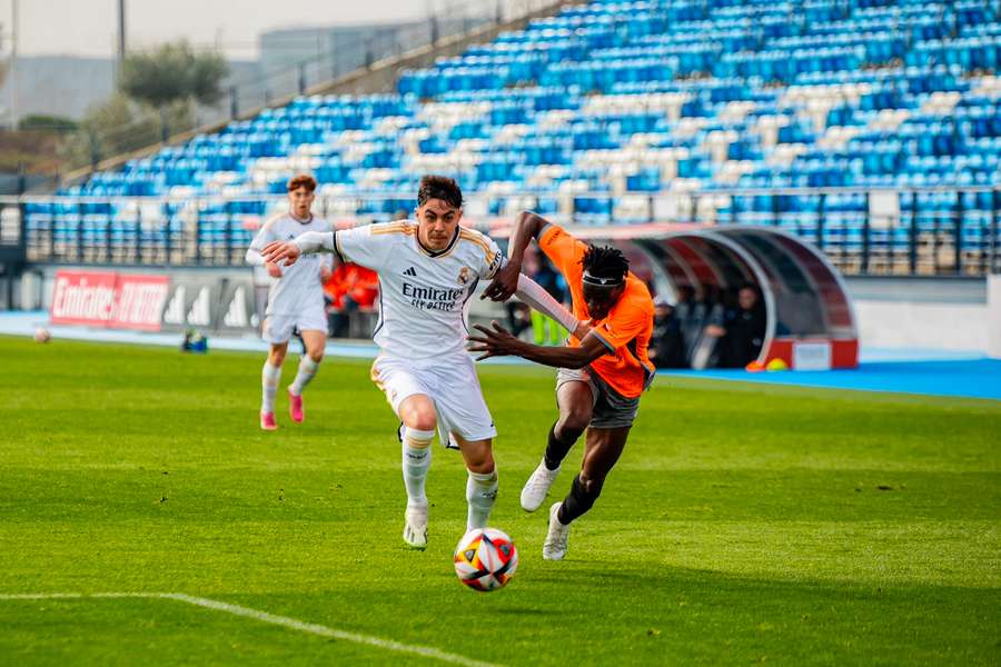 Momentka ze zápasu s Realem Madrid B.