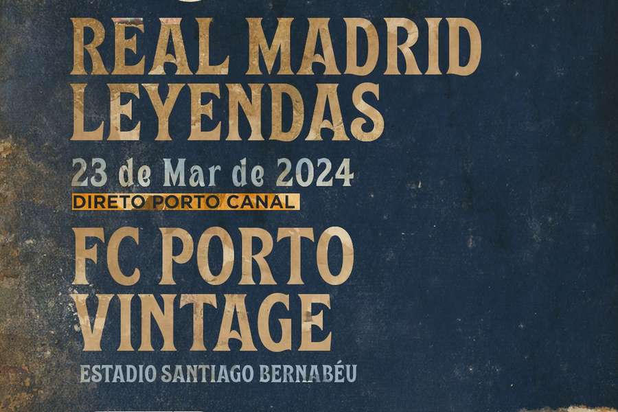 Lendas de Real Madrid e FC Porto no Santiago Bernabéu