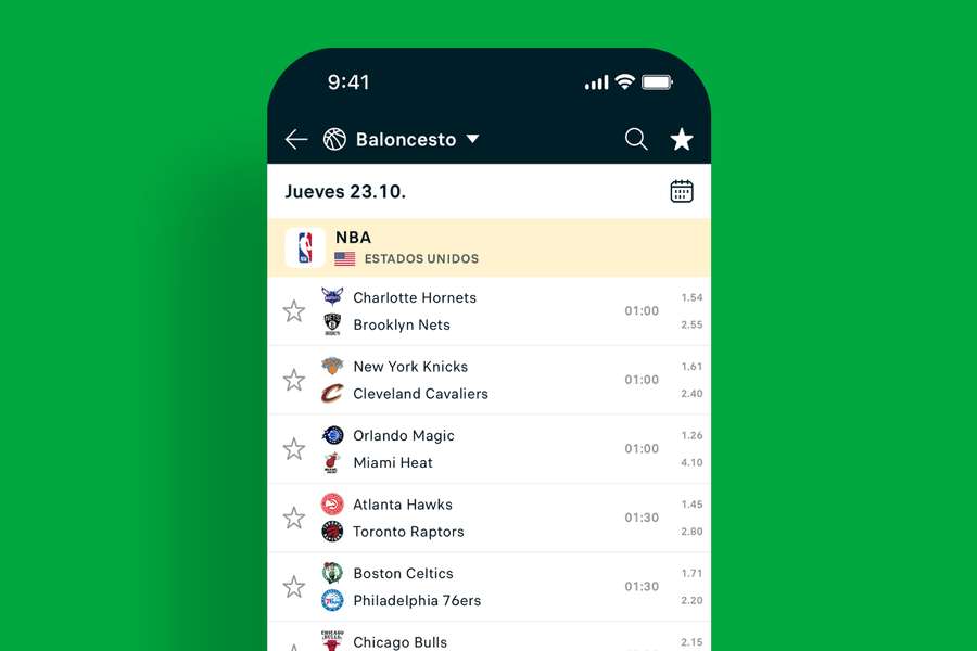 Horarios de inicio de partidos Horarios de inicio de partidos