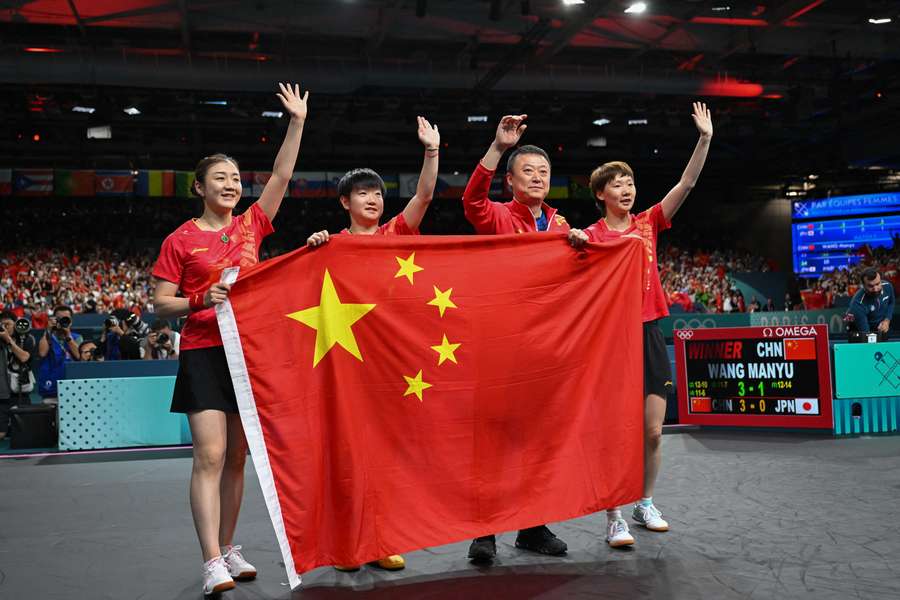 Tafeltennisgoud voor China