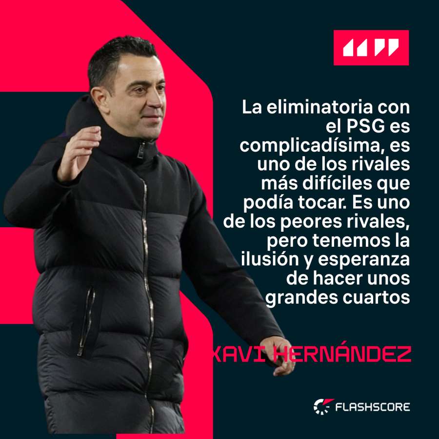 Xavi, sobre el cruce con el PSG en Champions