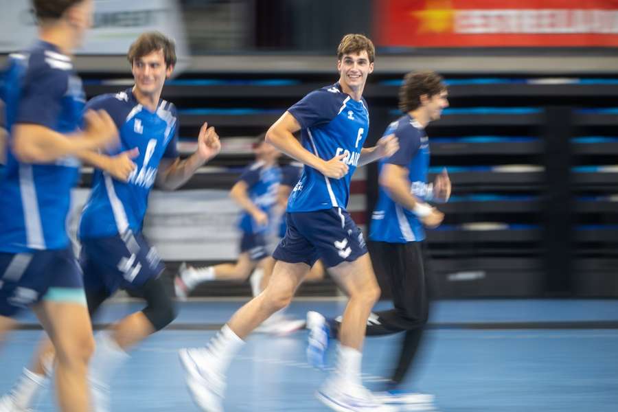 Pablo Urdangarin, entrenando con su equipo, el Granollers