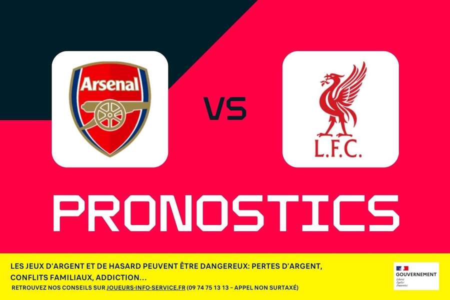 Arsenal – Liverpool : pronostics, meilleurs paris et cotes (Premier League)