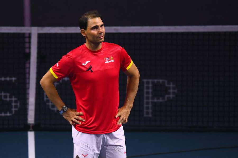 Rafa Nadal durante su homenaje en Málaga