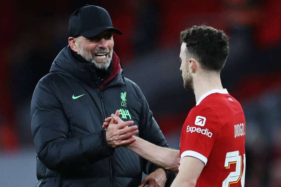 Jürgen Klopp a Diogo Jota.