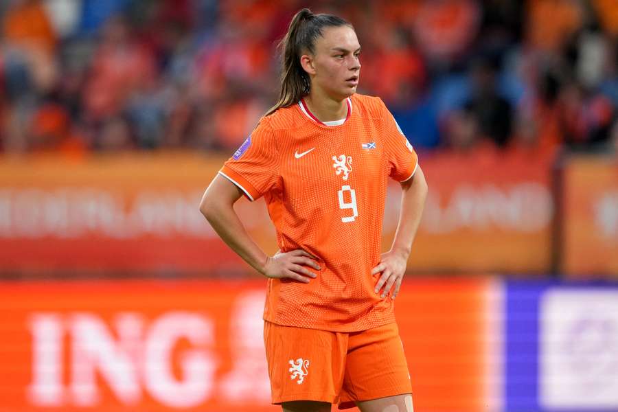 Romee Leuchter avec la sélection des Pays-Bas face à l'Écosse en Ligue des nations, le 3 juin 2025 Romee Leuchter avec la sélection des Pays-Bas face à l'Écosse en Ligue des nations, le 3 juin 2025