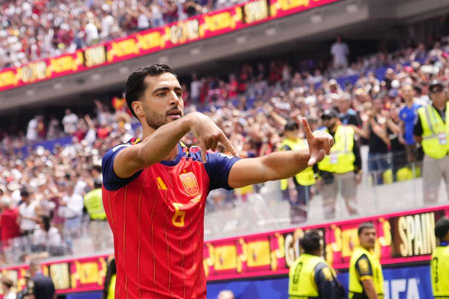 Traf sowohl gegen Portugal als auch gegen Belgien spät als Joker: Mikel Merino Traf sowohl gegen Portugal als auch gegen Belgien spät als Joker: Mikel Merino