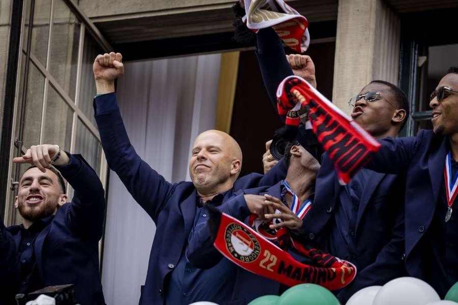 Slot tijdens de huldiging op de Coolsingel op 15 mei