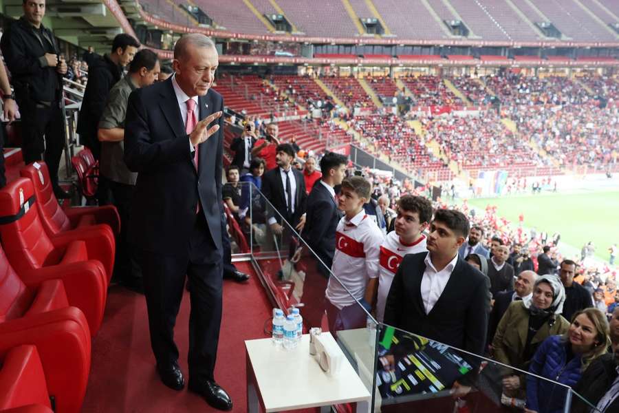 Recep Tayyip Erdogan ist des Öfteren bei Sportevents mit türkischer Beteiligung zugegen.