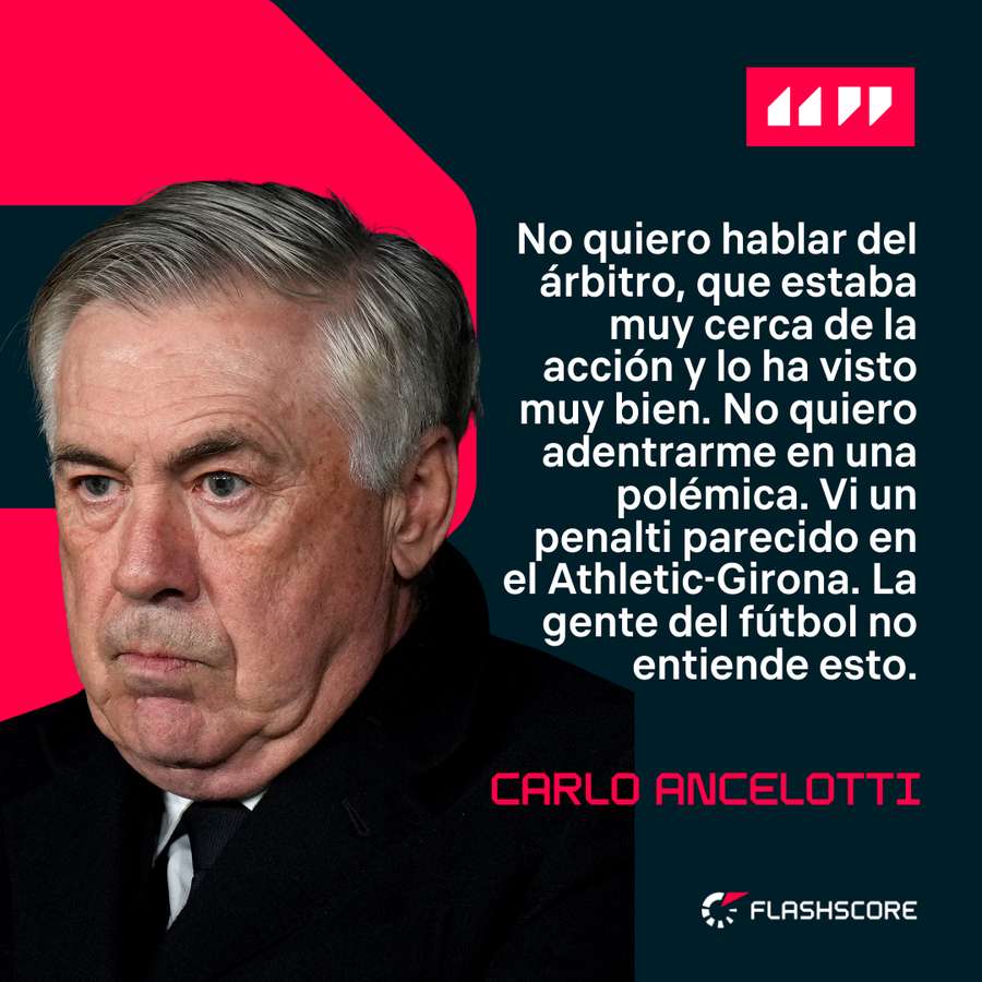 Las declaraciones de Ancelotti.