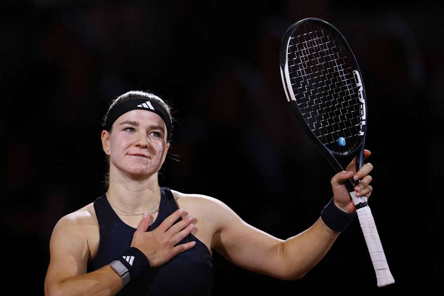 Muchova après sa victoire ce vendredi.