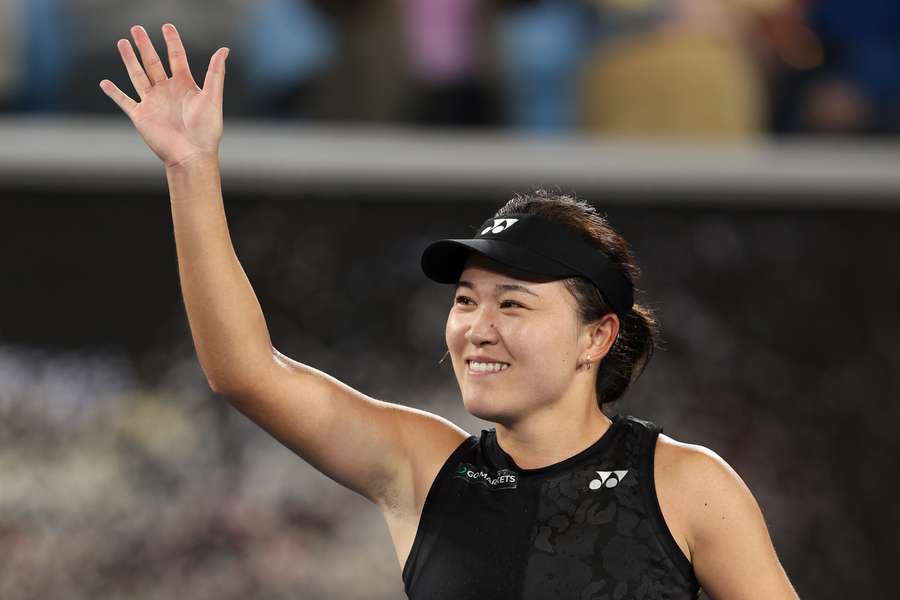 Zhu Lin was emotional following her win