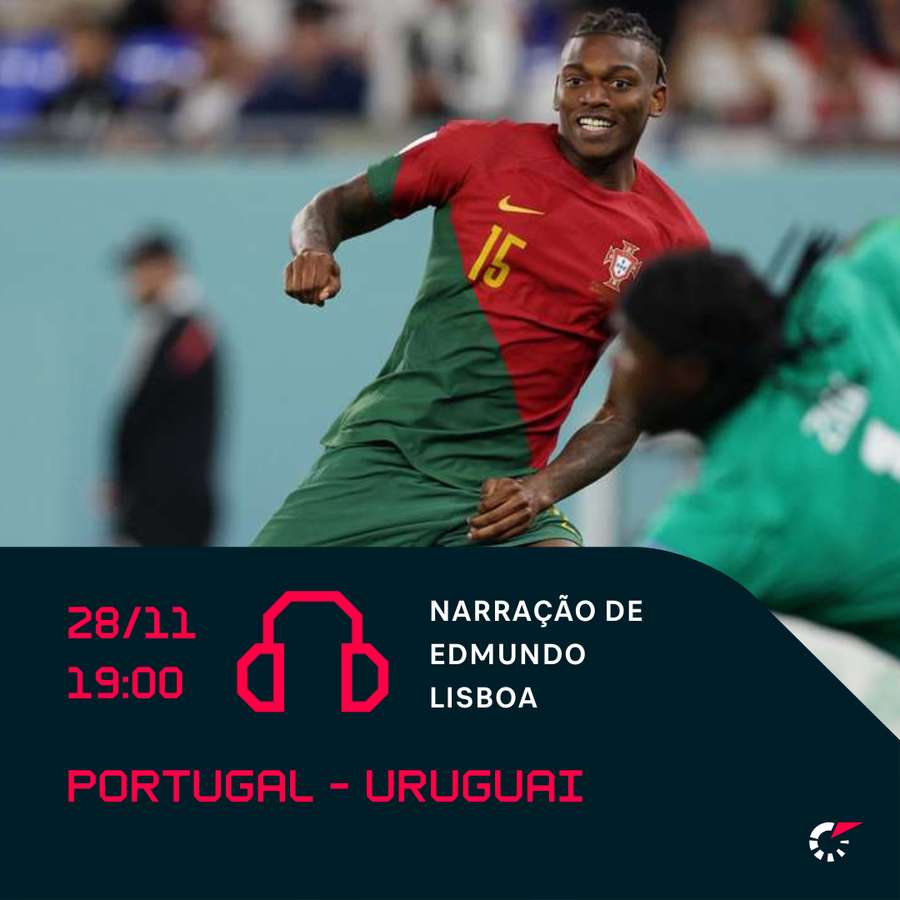 Ouça o Portugal x Uruguai através do relato áudio