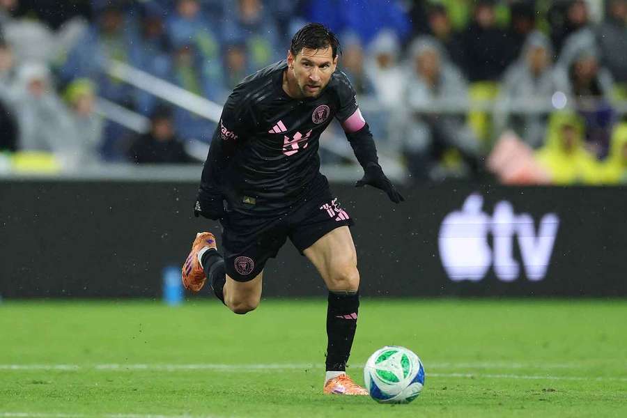 Messi in action for Inter Miami Messi in action for Inter Miami