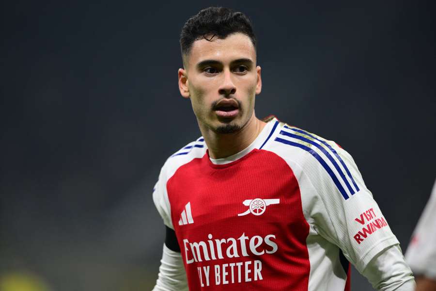 Gabriel Martinelli of Arsenal looks on during the Champions League match between Inter Milan and Arsenal