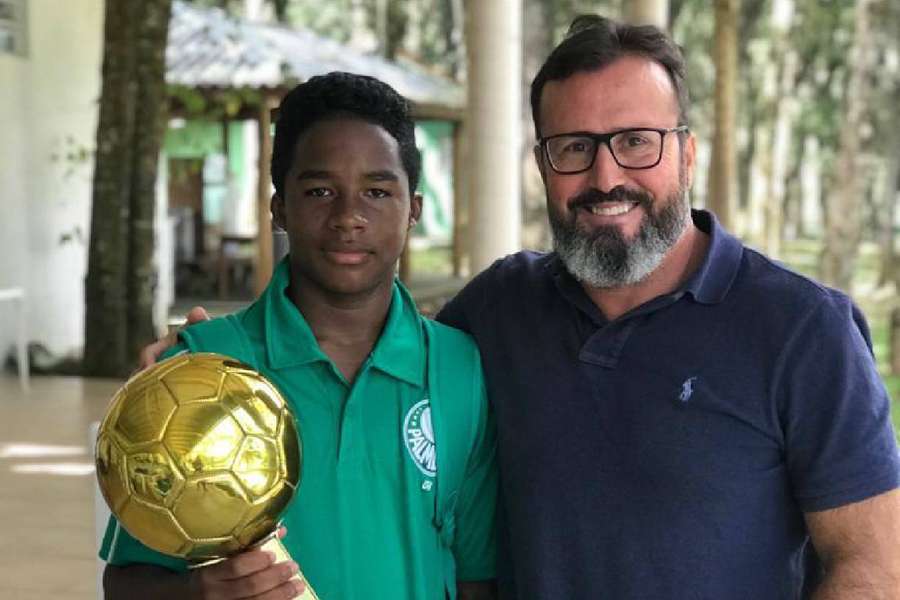 Roca foi o responsável por levar Endrick ao Palmeiras