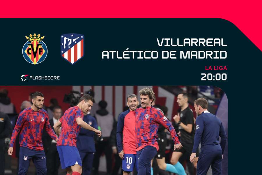 Atlético Madrid visita o Villarreal