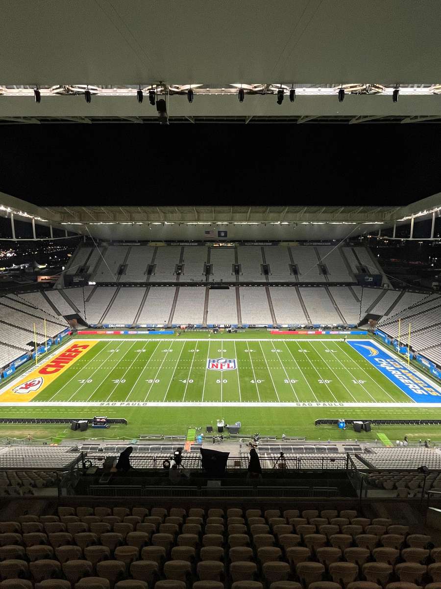 A Neo Química Arena está pronta para Chargers x Chiefs