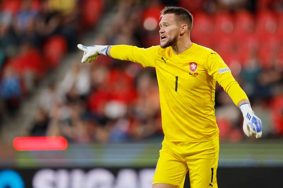 Tomáš Vaclík v reprezentačním dresu Česka v roce 2022. Tomáš Vaclík v reprezentačním dresu Česka v roce 2022.