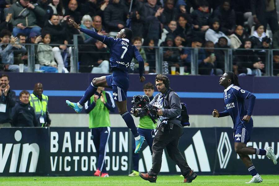 Gory celebrates after making it 1-1
