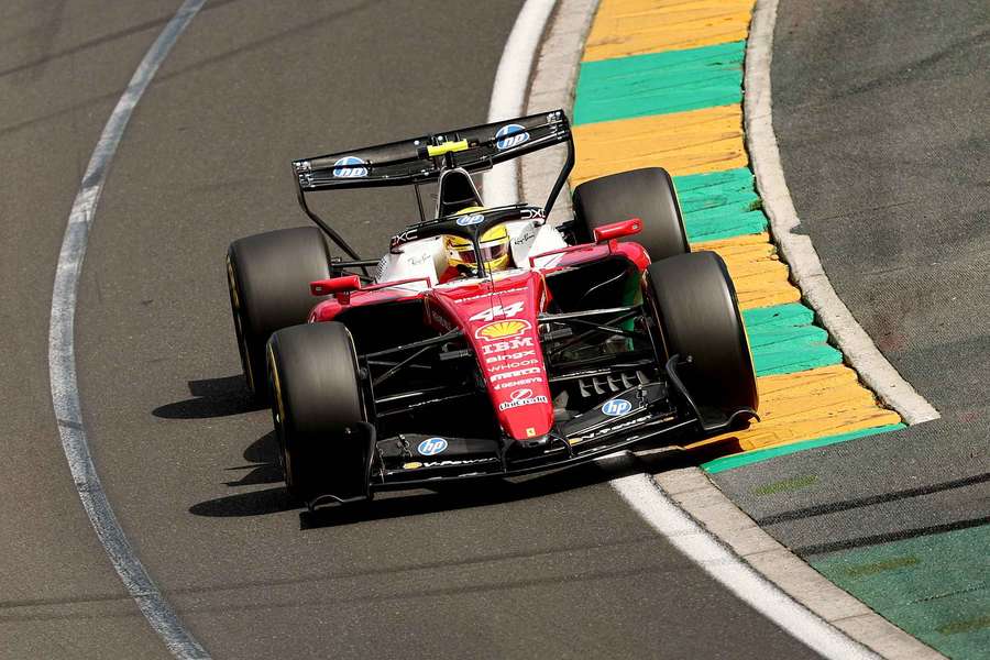 Lewis Hamilton in action in Australia