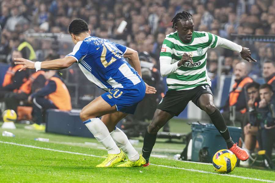Souleymane Faye e Alberto Costa no Estádio do Dragão Souleymane Faye e Alberto Costa no Estádio do Dragão