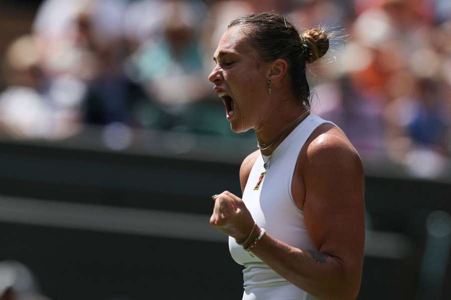 Sabalenka em ação