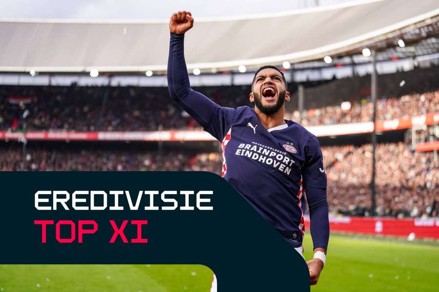 PSV's Ismael Saibari celebrates scoring against Feyenoord PSV's Ismael Saibari celebrates scoring against Feyenoord