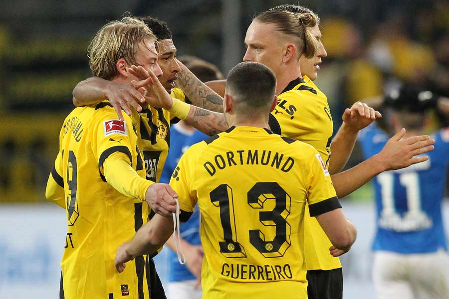 Brandt, who was named Bundesliga player of the month on Thursday, has now scored in five consecutive matches for Dortmund