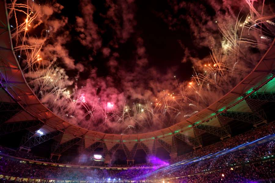 Jeddah's stadium during a match between Saudi Arabia and Australia in 2022