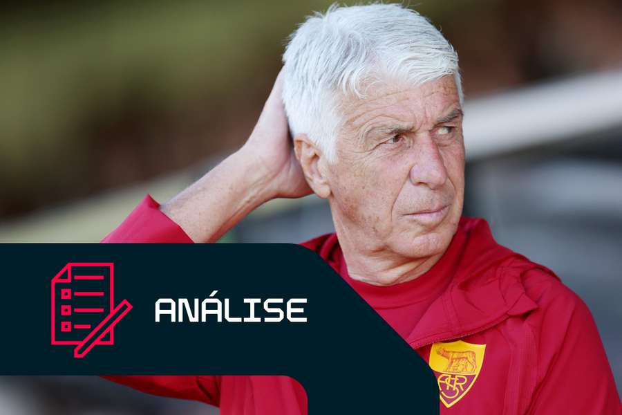 Gian Piero Gasperini, treinador da Roma Gian Piero Gasperini, treinador da Roma