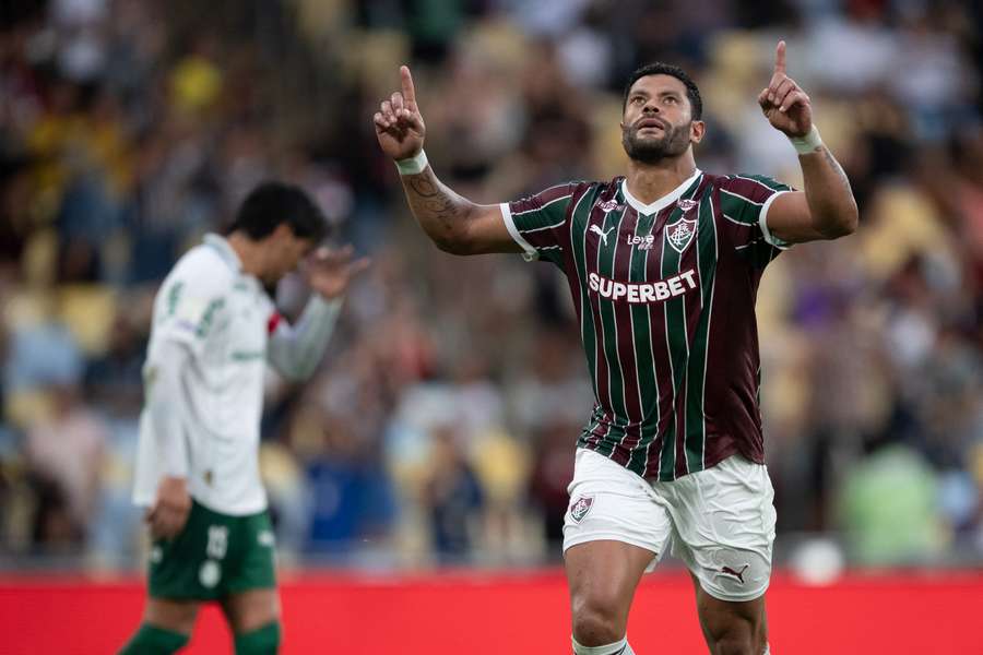 Hulk celebra gol sobre o Palmeiras no Brasileirão deste ano Hulk celebra gol sobre o Palmeiras no Brasileirão deste ano