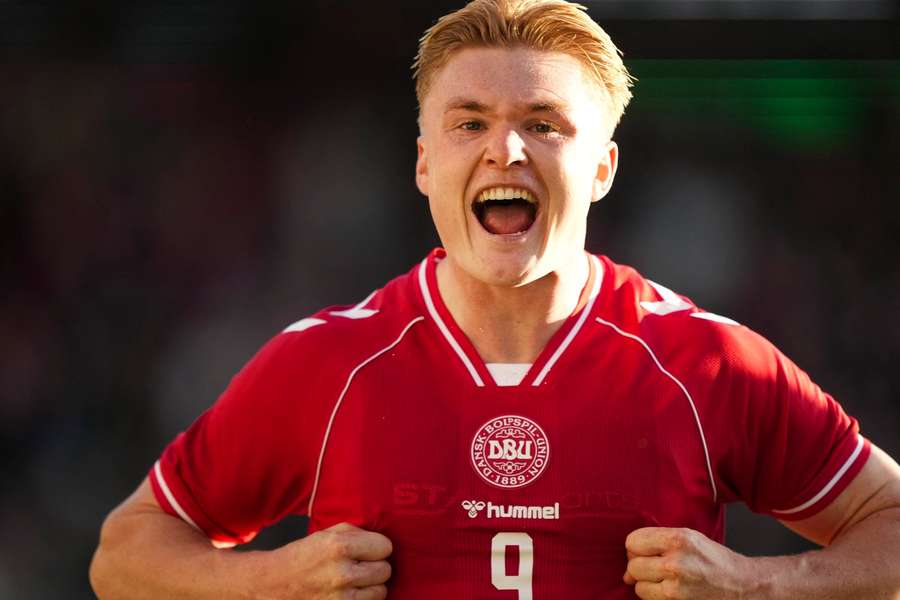 Conrad Harder scored in his debut for Strassbourg Conrad Harder scored in his debut for Strassbourg