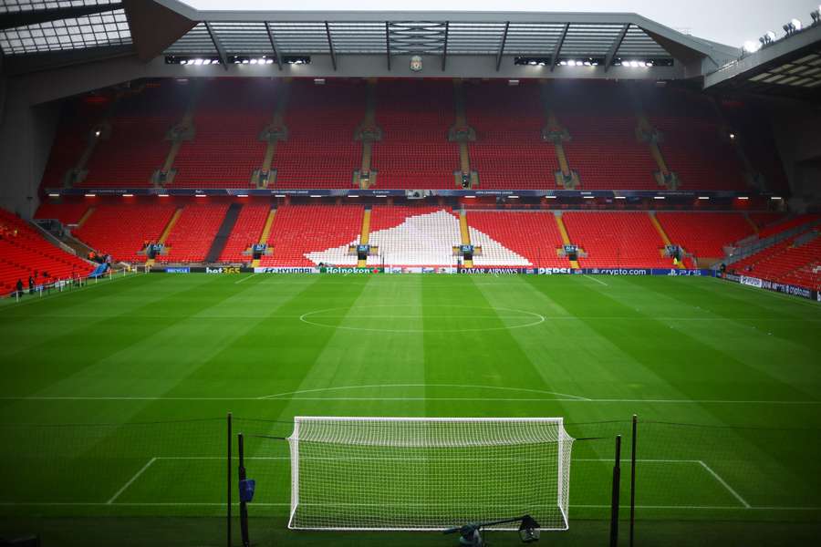 Anfield vai estar debaixo de chuva Anfield vai estar debaixo de chuva