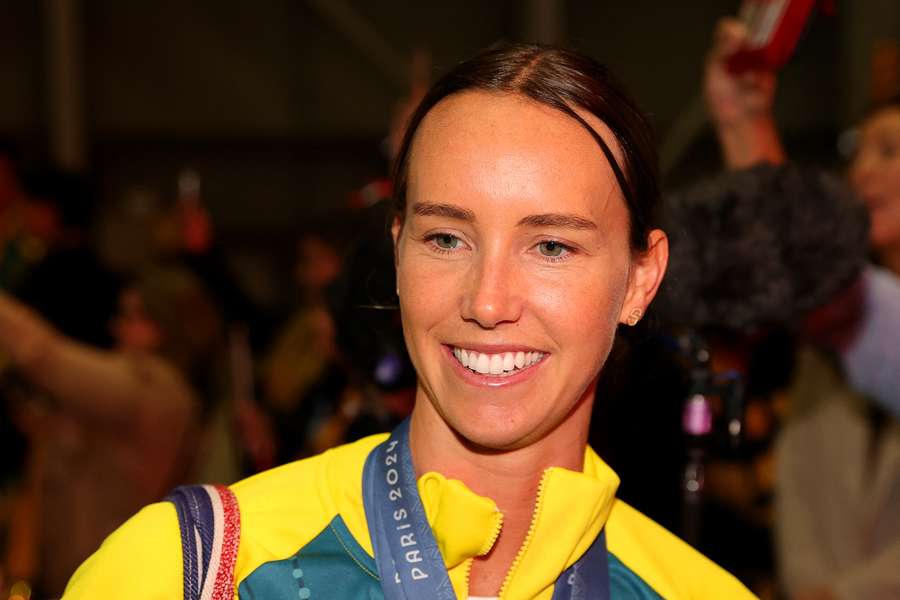 Emma McKeon nos Jogos Olímpicos de 2024