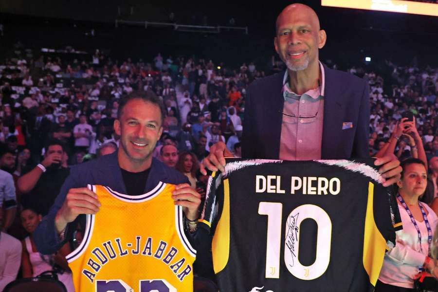 Alessandro Del Piero e Kareem Abdul Jabbar.