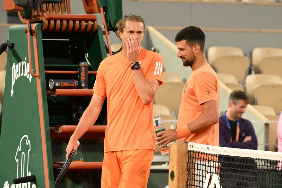 Zverev y Djokovic Zverev y Djokovic