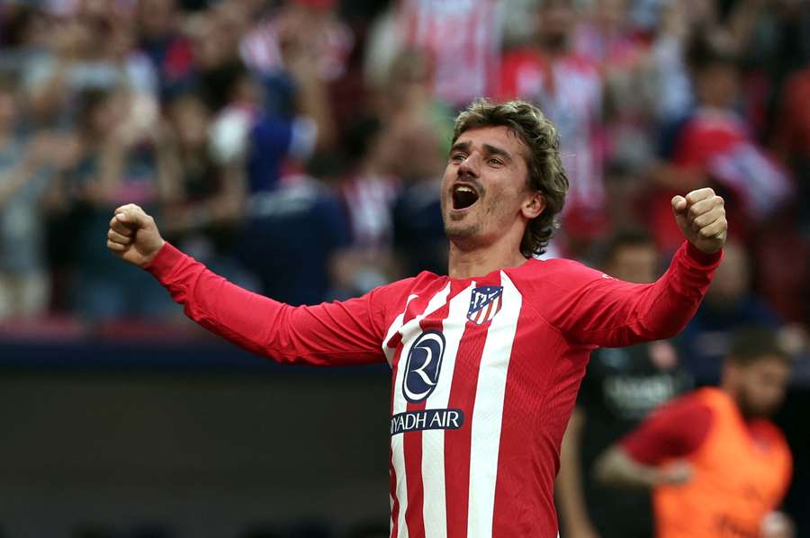 Antoine Griezmann was tweemaal trefzeker tegen Girona