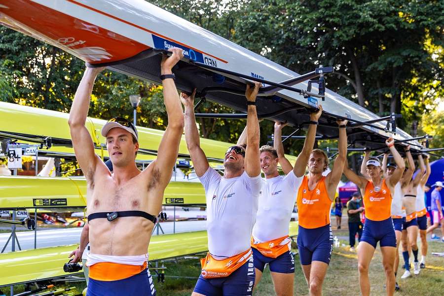 De Holland Acht komen zondagmiddag in Belgrado als laatste in actie voor Nederland