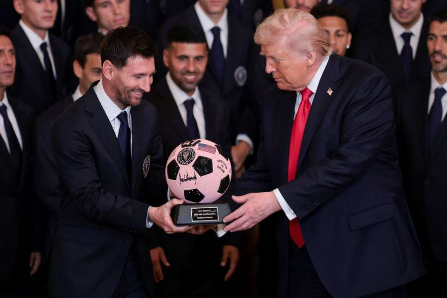 Donald Trump premia a Leo Messi